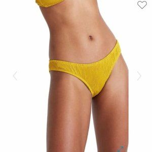 Madewell Second Wave Textured Bikini Bottom L